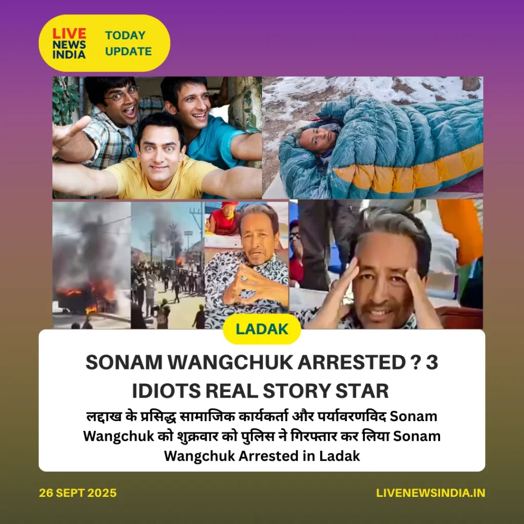 Sonam Wangchuk Arrested