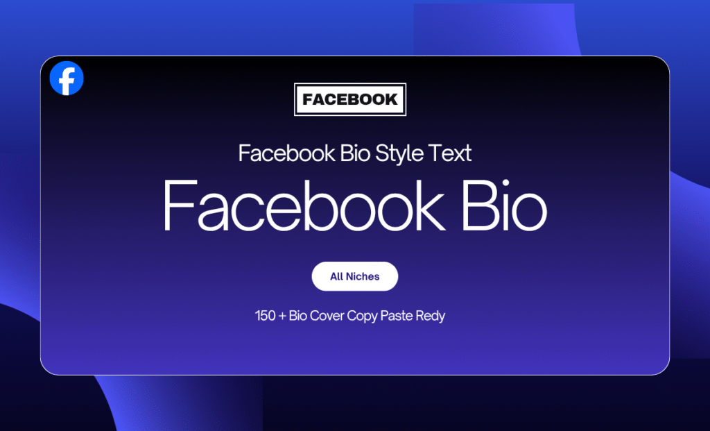 Facebook Bio Style Text