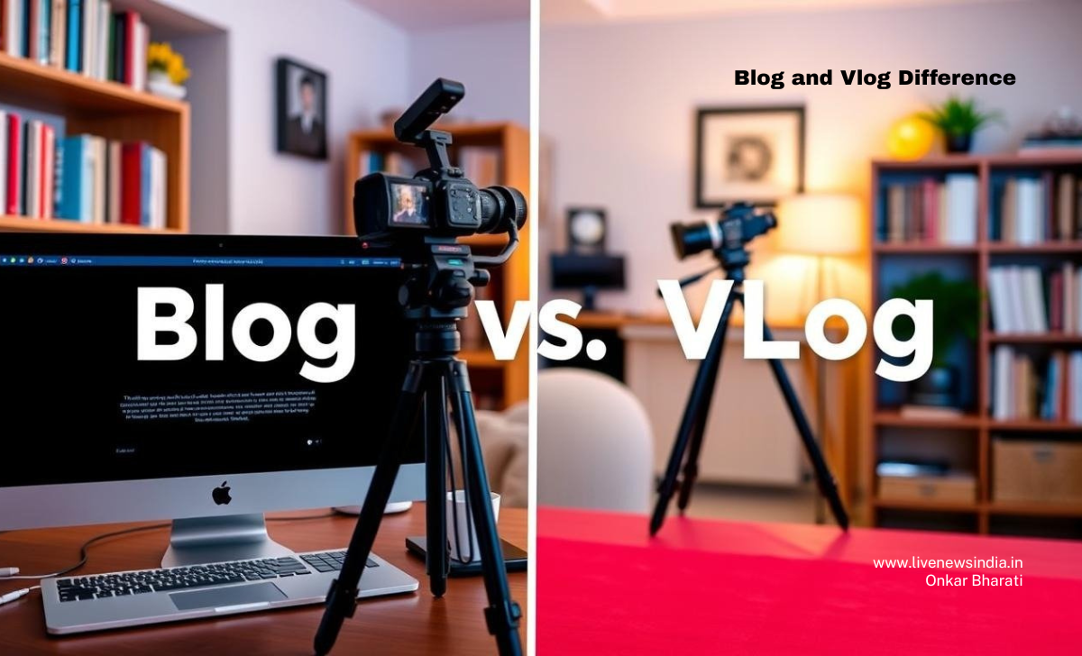 Blog and Vlog Difference