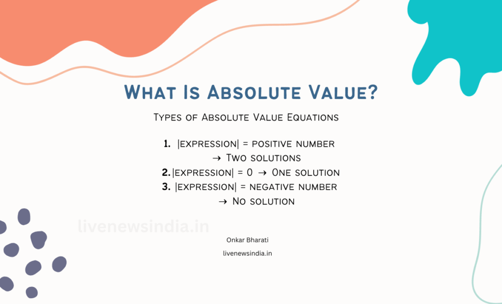 How to Solve Absolute Value Equations