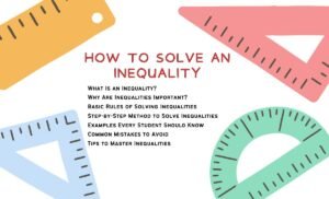 How to Solve an Inequality