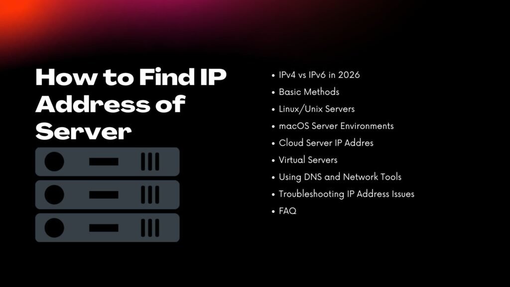 How to Find IP Address of Server