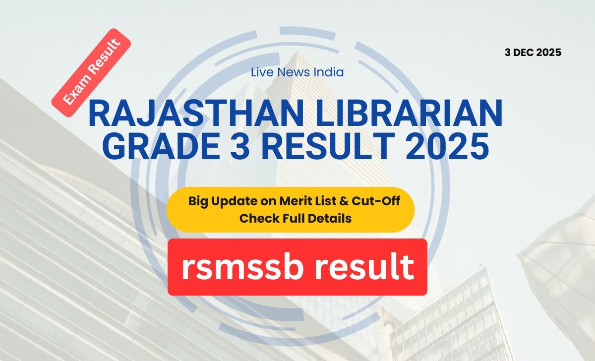 Rajasthan Librarian Grade 3 Result